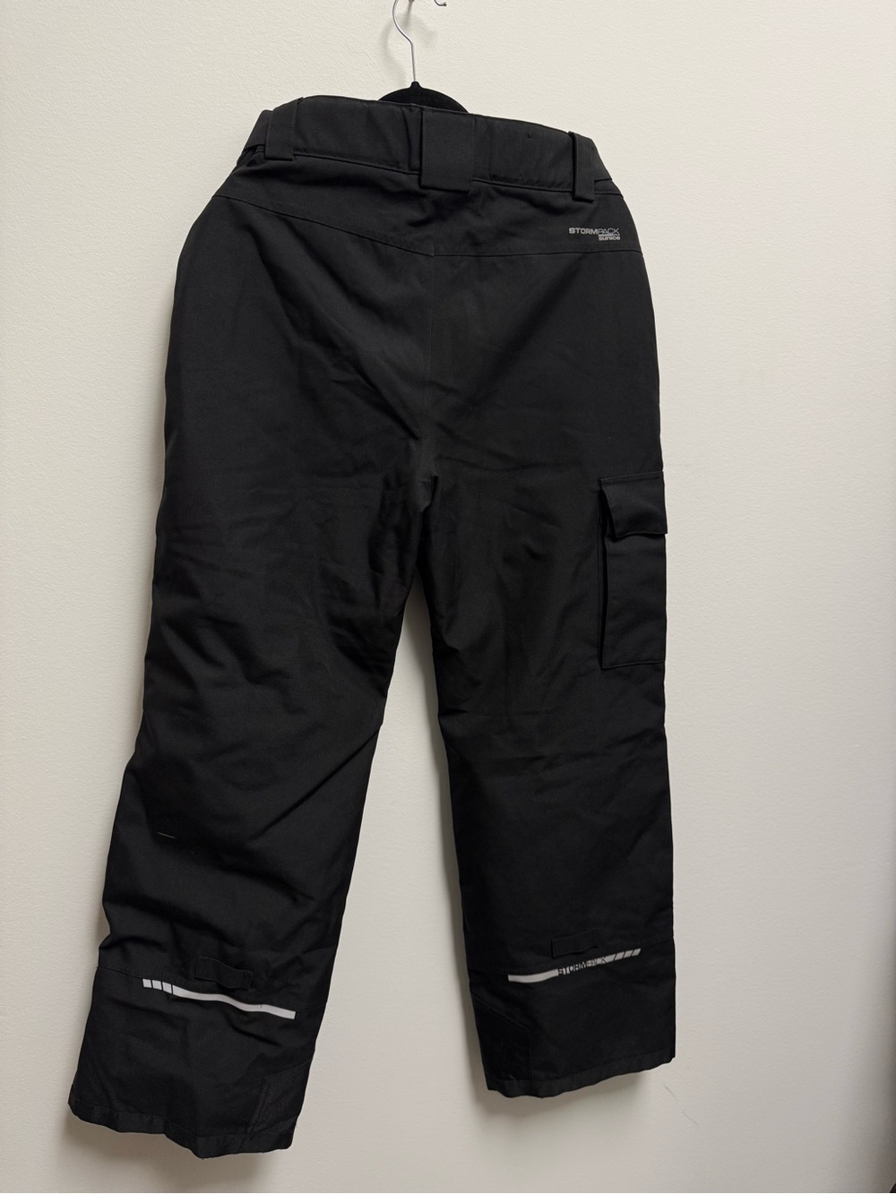 Storm Black Cargo Snow Pants